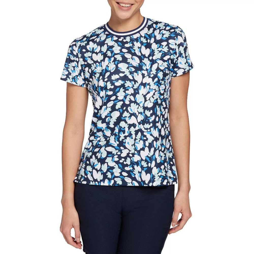 NWT Lady Hagen Women's Short Sleeve Crewneck Golf Shirt